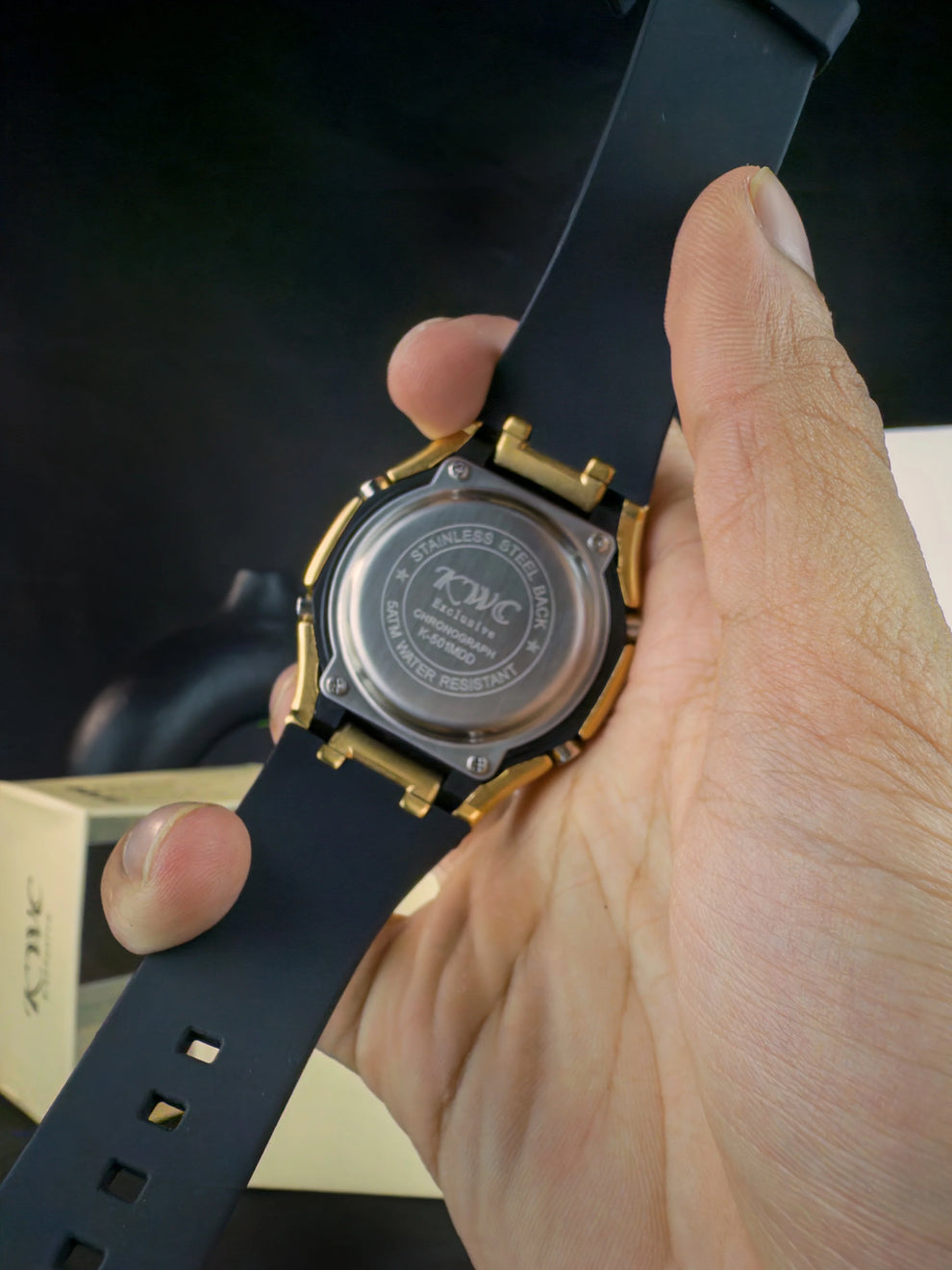 KWC K-501 | GOLDEN CASE BLACK DIAL