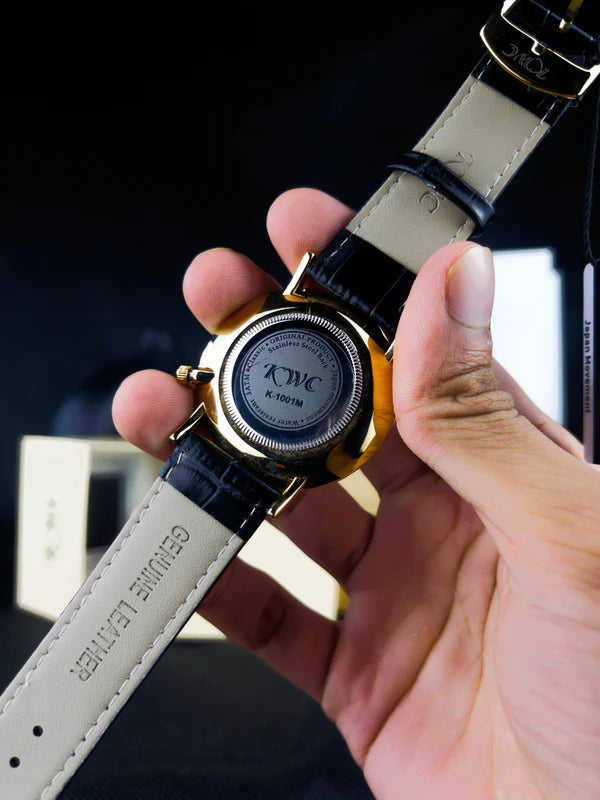 KWC K-1001 | BLACK DIAL SILVER CASE