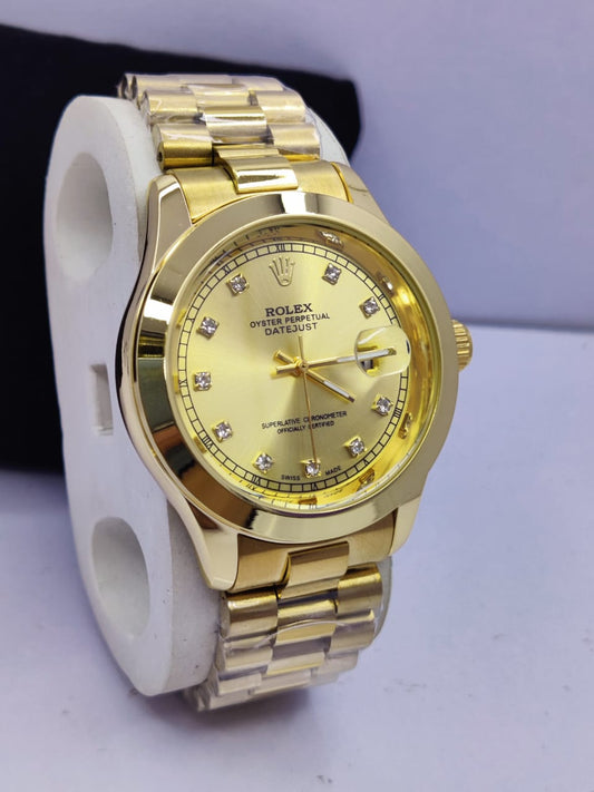ROLEX Gold Men's Watch with Date