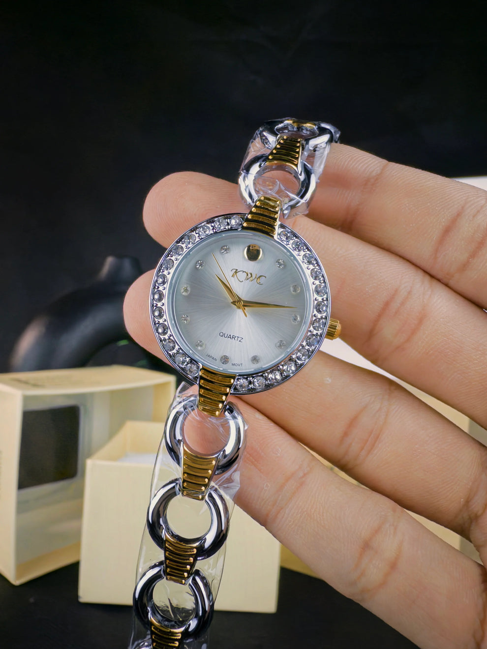 KWC K-180L | WHITE DIAL SILVER CASE