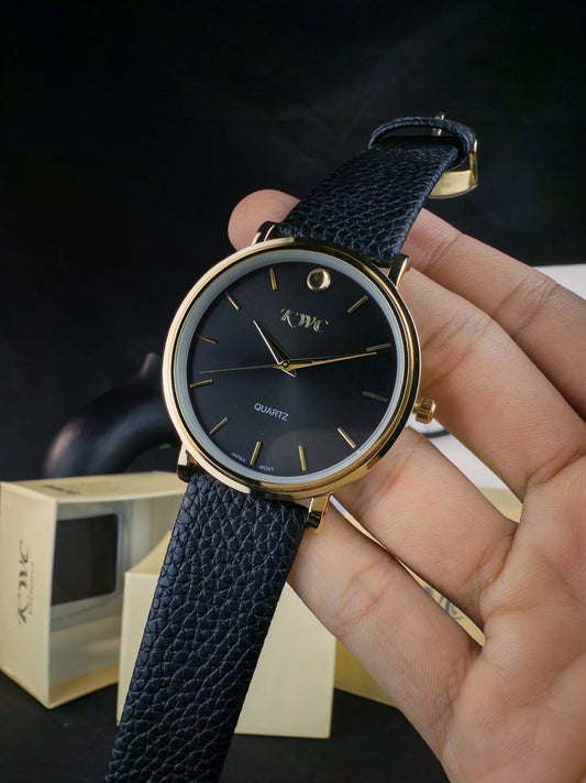 KWC K-2383M | GOLDEN CASE BLACK DIAL