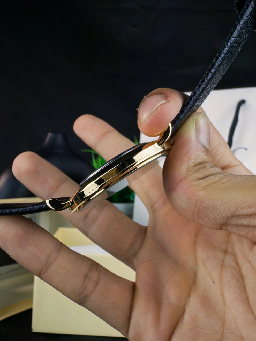 KWC K-2383M | GOLDEN CASE BLUE DIAL