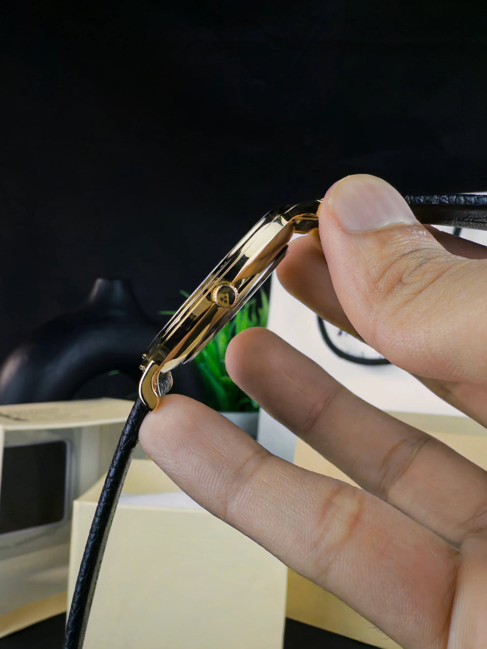 KWC K-2383M | GOLDEN CASE BLUE DIAL