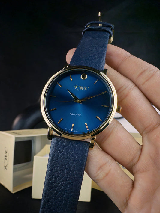 KWC K-2383M | GOLDEN CASE BLUE DIAL