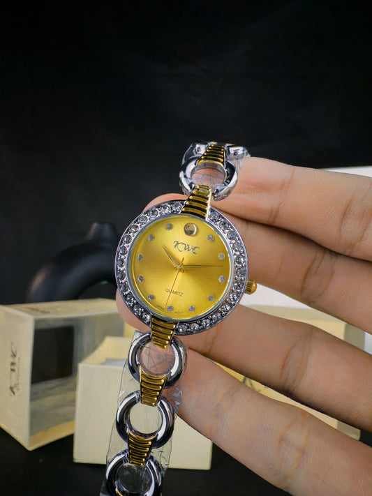 KWC K-180L | GOLDEN DIAL SILVER CASE